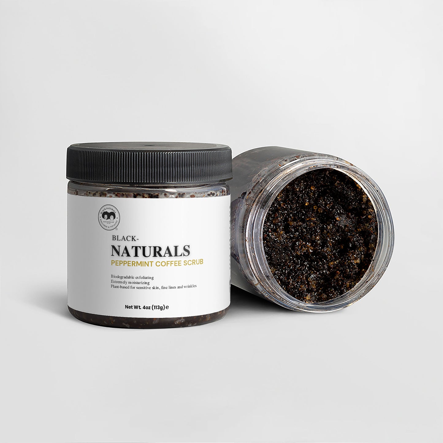 Black-Naturals Peppermint Coffee Scrub