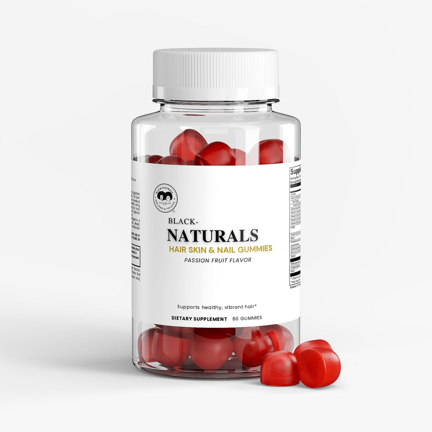 Black-Naturals Hair, Skin & Nails Gummies