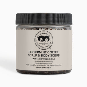 Black-Naturals Peppermint Coffee Scalp and Body Scrub