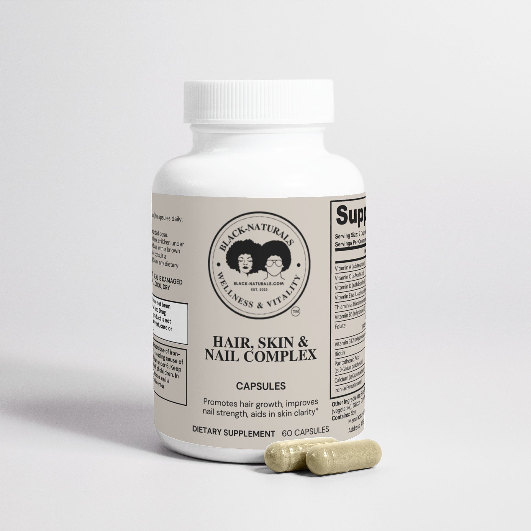 Black-Naturals Hair, Skin and Nail Complex