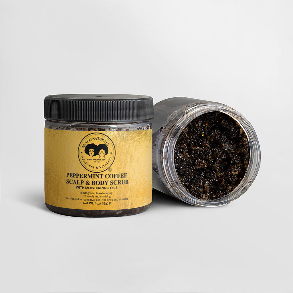 Black-Naturals Scalp & Body Scrub - Peppermint Coffee